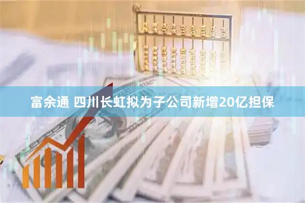 富余通 四川长虹拟为子公司新增20亿担保
